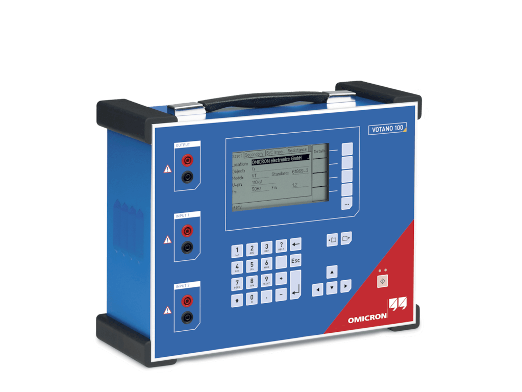 OMICRON VOTANO 100 Voltage transformer testing, calibration and assessment