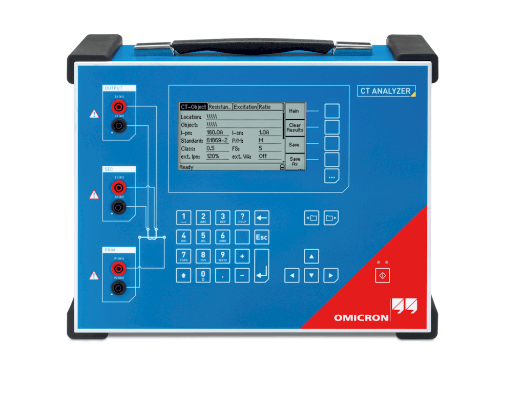 OMICRON CT Analyzer Current transformer testing, calibration and assessment
